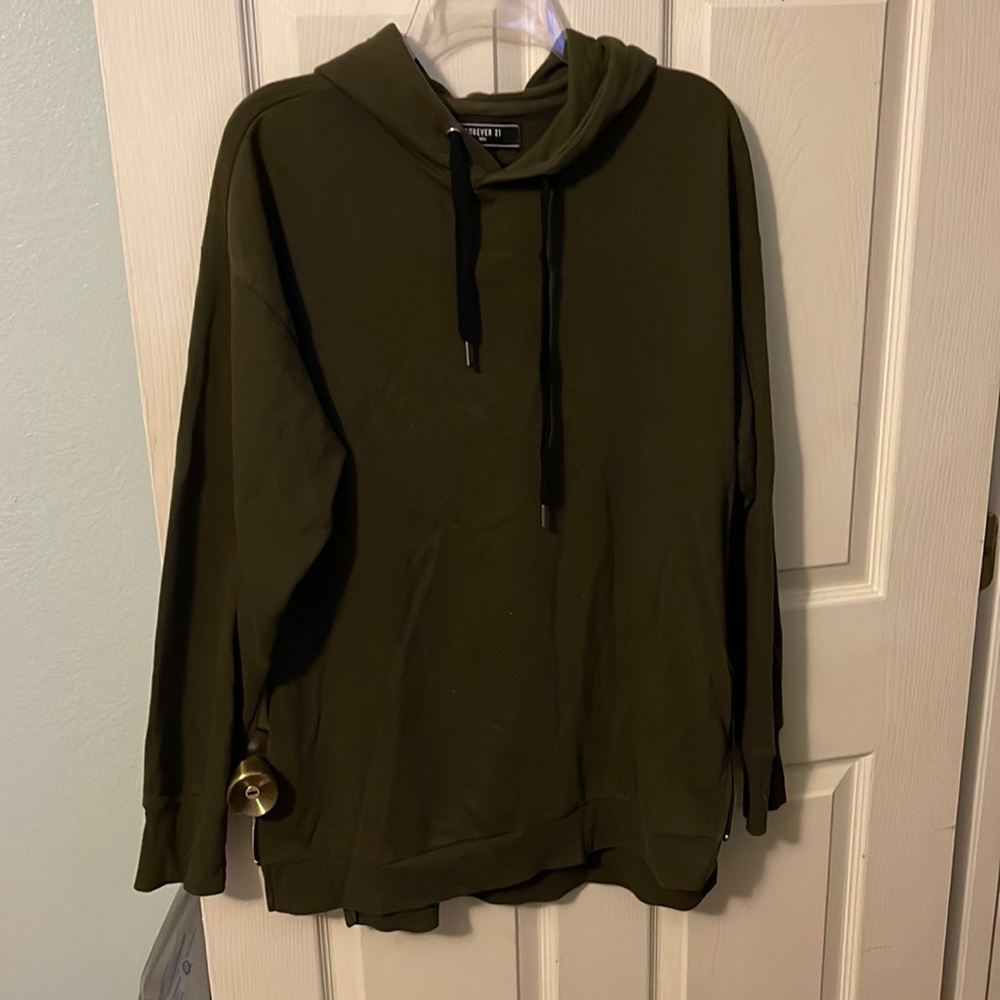 Army green sweater